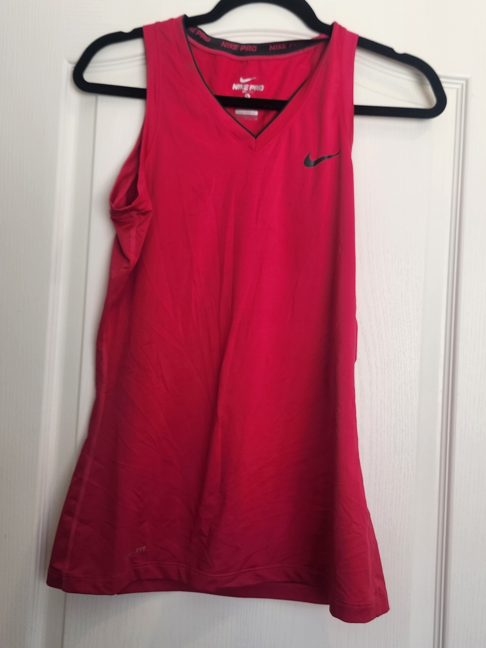 Nike Pro Womens Pink Athletic Tank Top M Euc